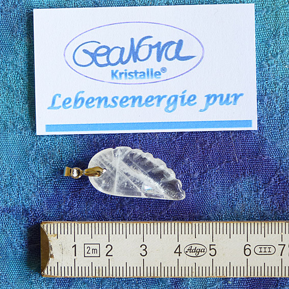 GeaNova-Kristall-Kettenanhänger Engelsflügel