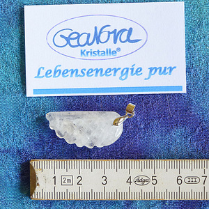 GeaNova-Kristall-Kettenanhänger Engelsflügel