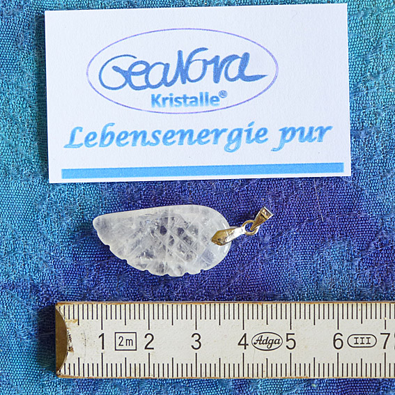 GeaNova-Kristall-Kettenanhänger Engelsflügel