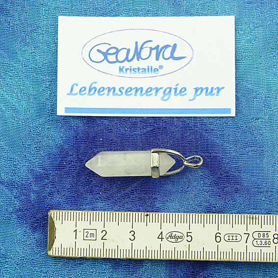 GeaNova-Kristall®-Kettenanhänger mit silberner Öse