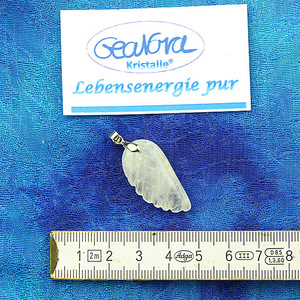 GeaNova-Kristall®-Kettenanhänger Engelsflügel