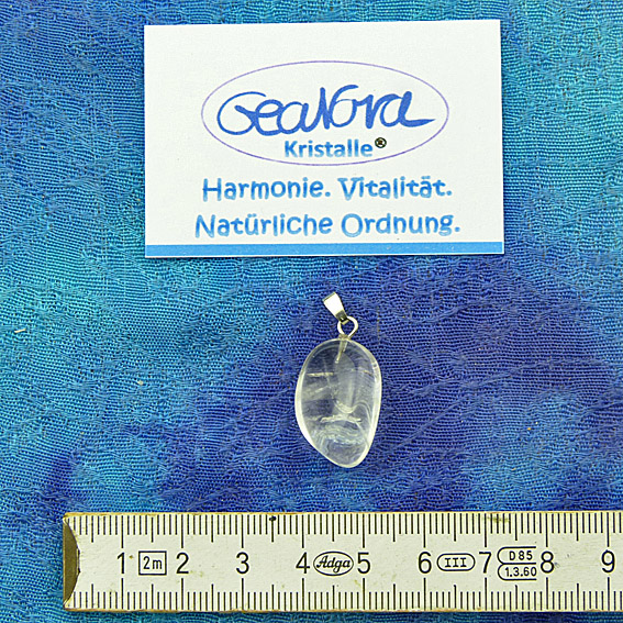 GeaNova-Kristall®-Kettenanhänger Tropfen AA+