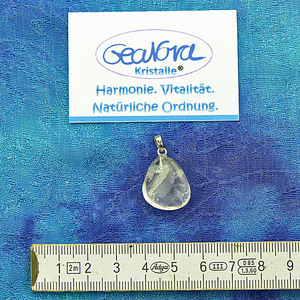 GeaNova-Kristall®-Kettenanhänger Tropfen AA+